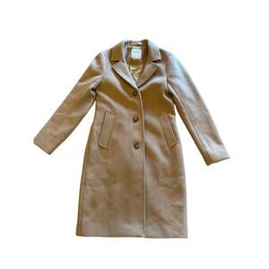 Abercrombie & Fitch Women's Tan Dad Coat. XS. Wool blend. Peacoat. Winter